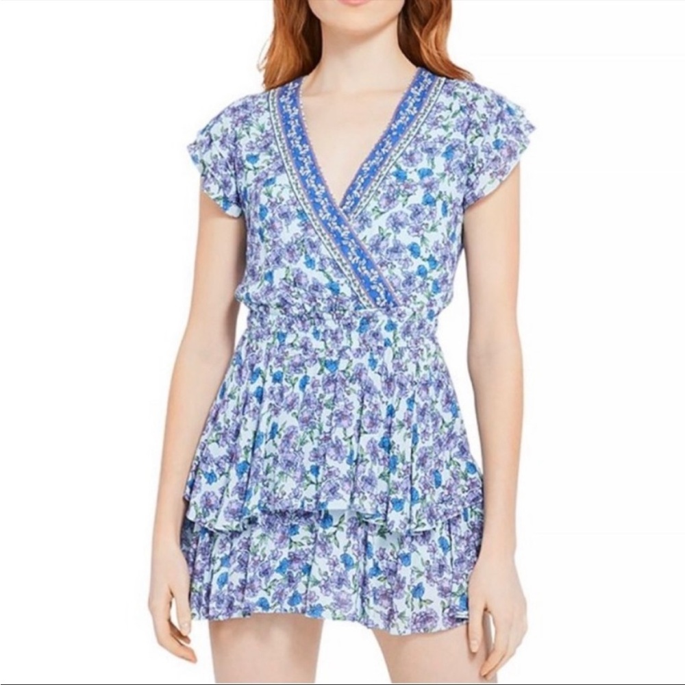 Alice + Olivia Mariska Romper in Blue, size 0